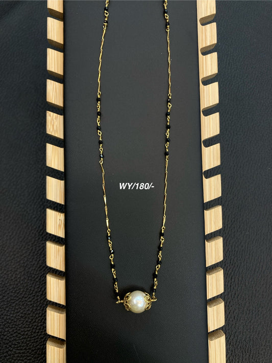 Black-Beads with Pearl
