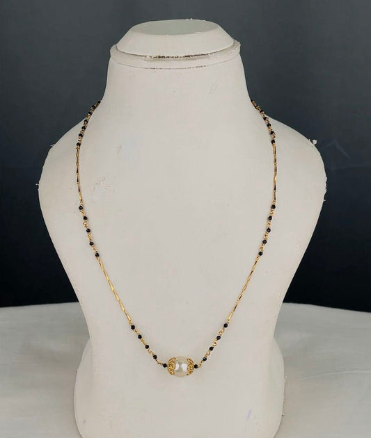 Black-Beads with Pearl